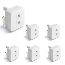 Desiretech Shaver Plug Adapter UK 2-Pin to 3-Pin Converter for Electric Shaver