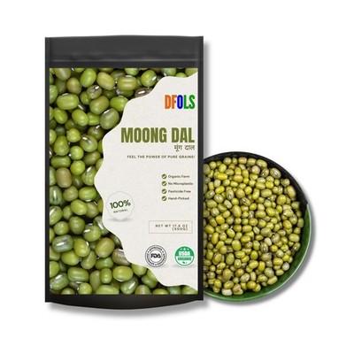 Organic Moong Dal   0.55lb (8.82oz / 250g) Moong dal is a highly valued lent