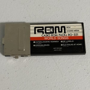 Casio ROM Pack RO-551 World Songs for Casio ROM Pack Keyboards