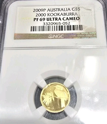 2009-P Australia $5 Gold 2000 Kookaburra NGC PF69 Ultra Cameo