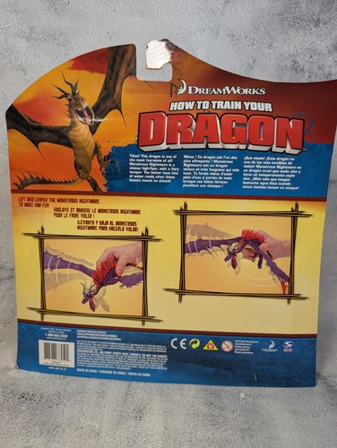 How to Train Your Dragon Monstrous Nightmare Figure New 7" Purple 2010 Series 3 - Picture 2 of 4