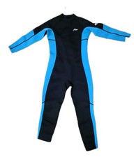 Hevto Guardian Full Body Wetsuit Youth 14 - Neoprene Long Sleeve Black Blue