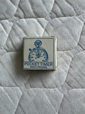 Vintage Northstar Pocket Timer Stopwatch Original Box - Made in Switzerland