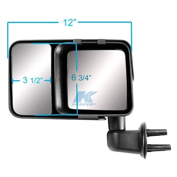 For Jeep Wrangler JK 2018 K Source Driver & Passenger Side Towing Mirrors Foto 3 de 4