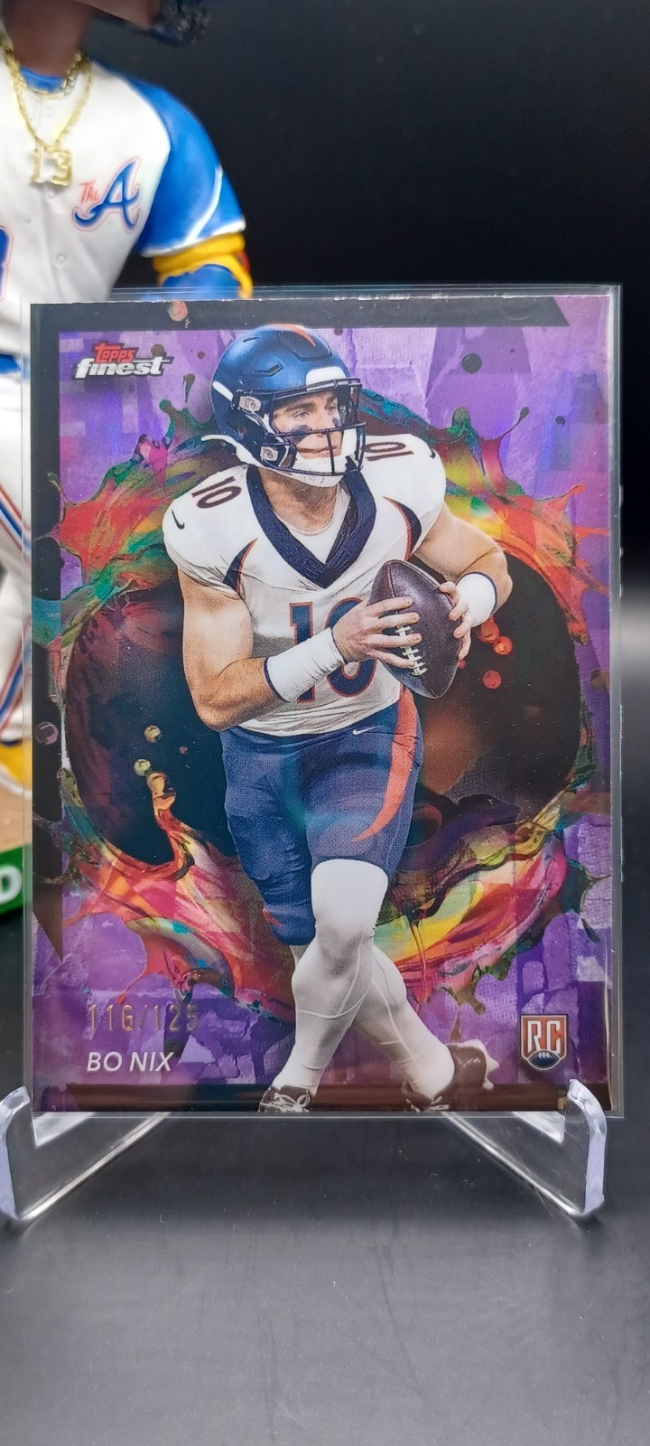 🔥Bo Nix (RC)🔥Purple Refractor /125🔥2024 Topps Finest - Rare  #249 - Broncos