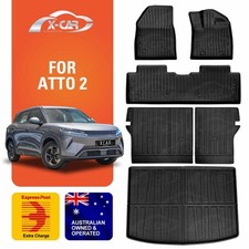 Floor Mats Boot Liner for BYD Atto 2 2025+ Heavy Duty Cargo Car Trunk Seat Back