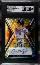2023 Leaf Exotic Cal Ripken Jr. Autograph DEER /1 SGC 10 w/10 AUTO (1/1)