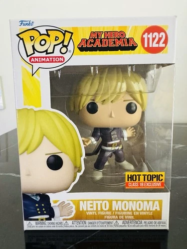 Funko Pop! Neito Monoma 1122 Hot Topic Exclusive My Hero Academia MHA Anime Toy