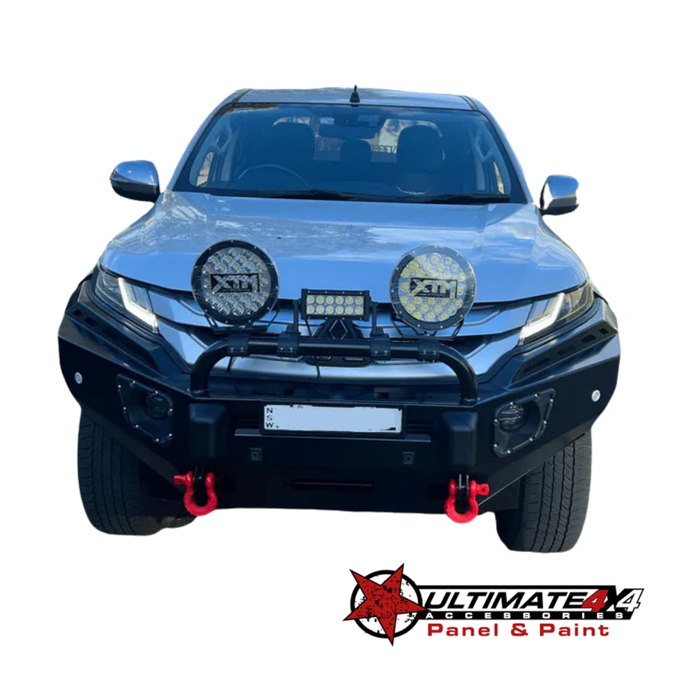 Mitsubishi Triton 2019–2020 U Loop Bull Bar & Skid Plate Front Guard Set - image 3 of 4