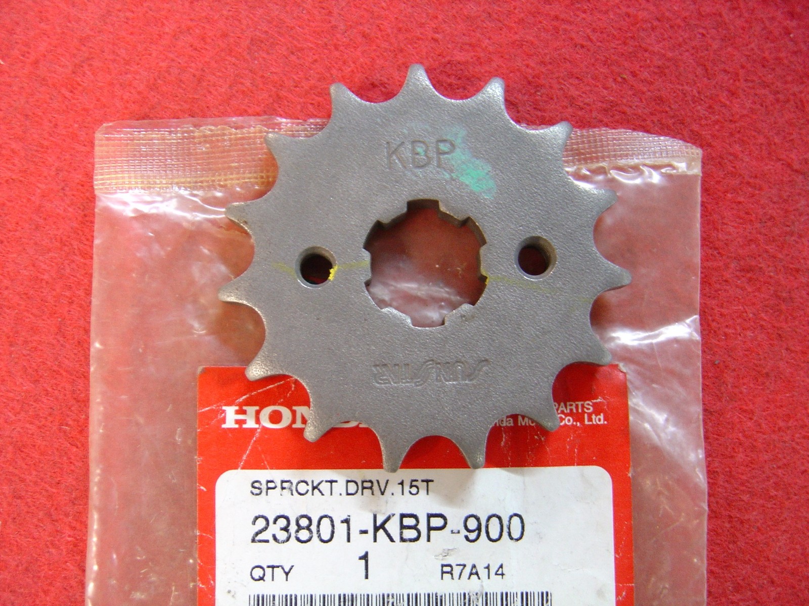 Pignon 15 dents CBR125 de remplacement pour entretien kit chaîne