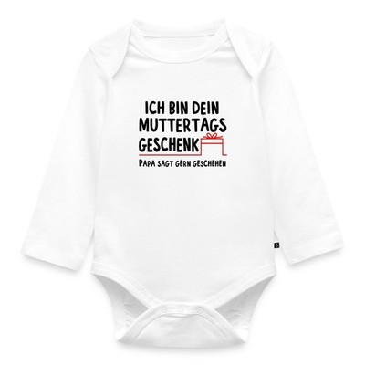 Muttertag | Ich bin dein Muttertagsgeschenk Baby Bio-Langarm-Body