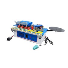 Automatic Curved Edge Banding Machine 110V Double-sided Gluing Speed Adjustable