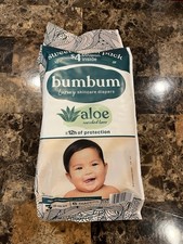 Bumbum Luxury Skincare Disposable Diapers Size 3, 6 Count each bag, 10 bag