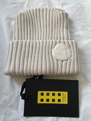 MONCLER アイボリー ビーニー MONCLER GENIUS Moncler x Roc Nation Off-White Beanie Authentic | eBay