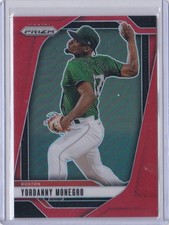 2025 Panini Prizm Red Yordanny Monegro #25 Boston Red Sox 218/299
