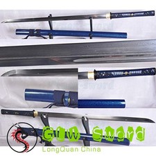 ESPADA NINJATO JAPONESA HECHA A MANO CHOKUTO DOBLADA ACERO ESPIGA COMPLETA HOJA MUY AFILADA