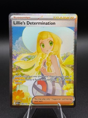 Lillie's Determination SIR 184/132 NM Secret Rare Pack Fresh Pokemon Card