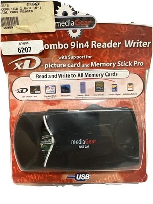 Media Gear Combo 9 in 4 Reader Writer USB 2.0