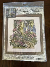 NEW Design Works 10x11" Counted Cross Stitch Picture Kit #2588 "Floral Trellis"