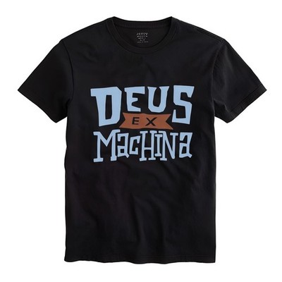 T-shirt Deus EX Machin Unisex Gildan Cotton Black Shirt Size S-2XL Ship From USA