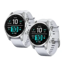 Garmin Fenix 7S Silver/White Rugged GPS Outdoor Smartwatch – 2 Pack