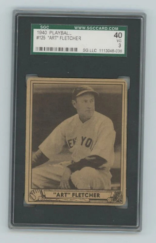 1940 Art Fletcher #125