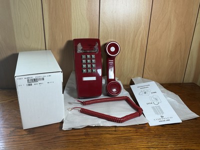 Cortelco Telephone 2554-MD-RD 255447-VBA-20M D Wall Valueline Red! Office! 2554