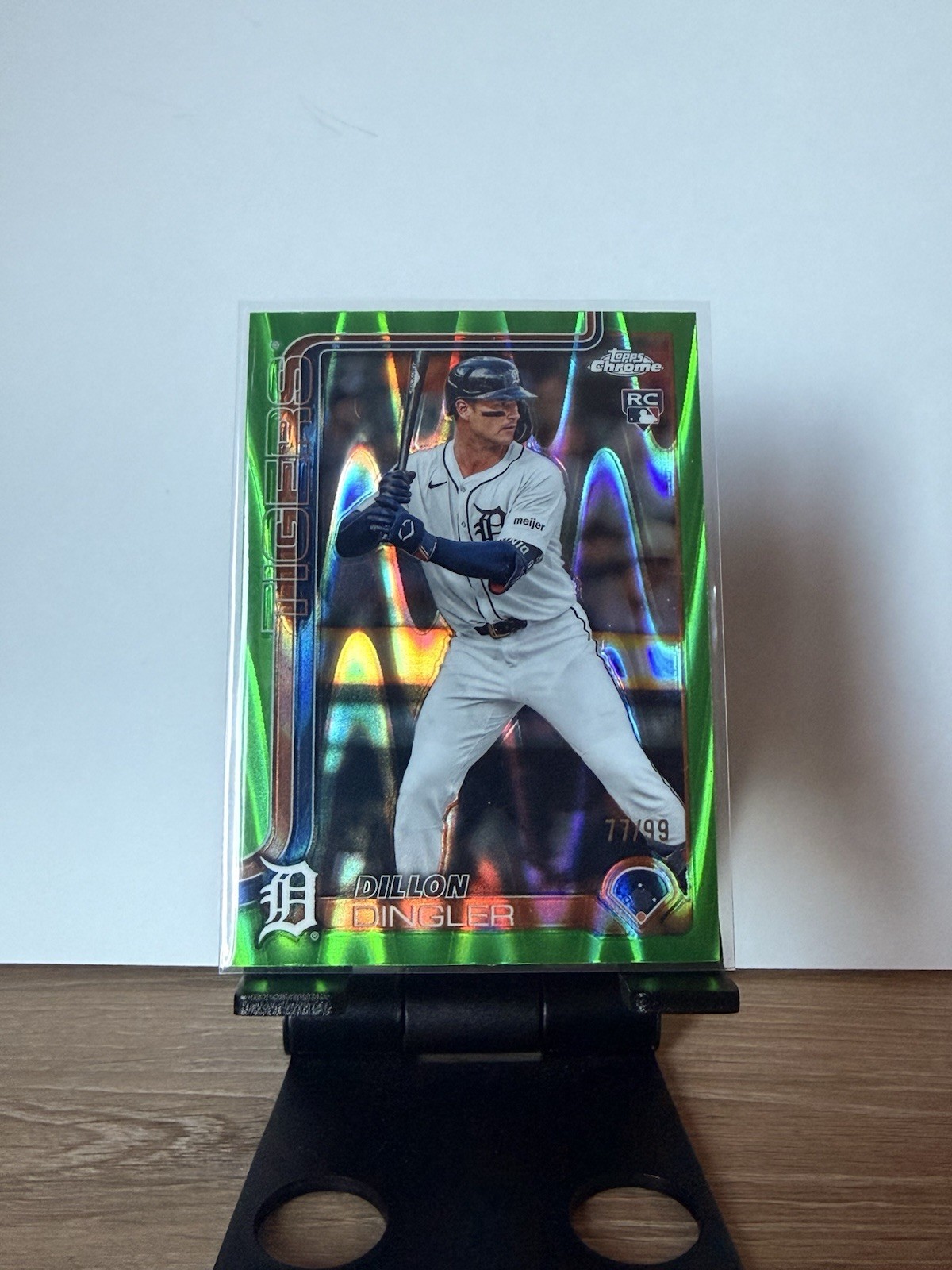 2025 Topps Chrome - Dillon Dingler #274 Green RayWave Refractor /99 (RC)