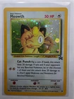 Meowth Black Star Promo 10 Wotc Promo Holo - NM