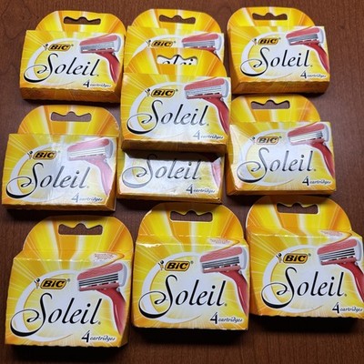 10 BIC 4 Packs (40 RAZORS) Soleil Blades Cartridges Shaver Replacement Refills