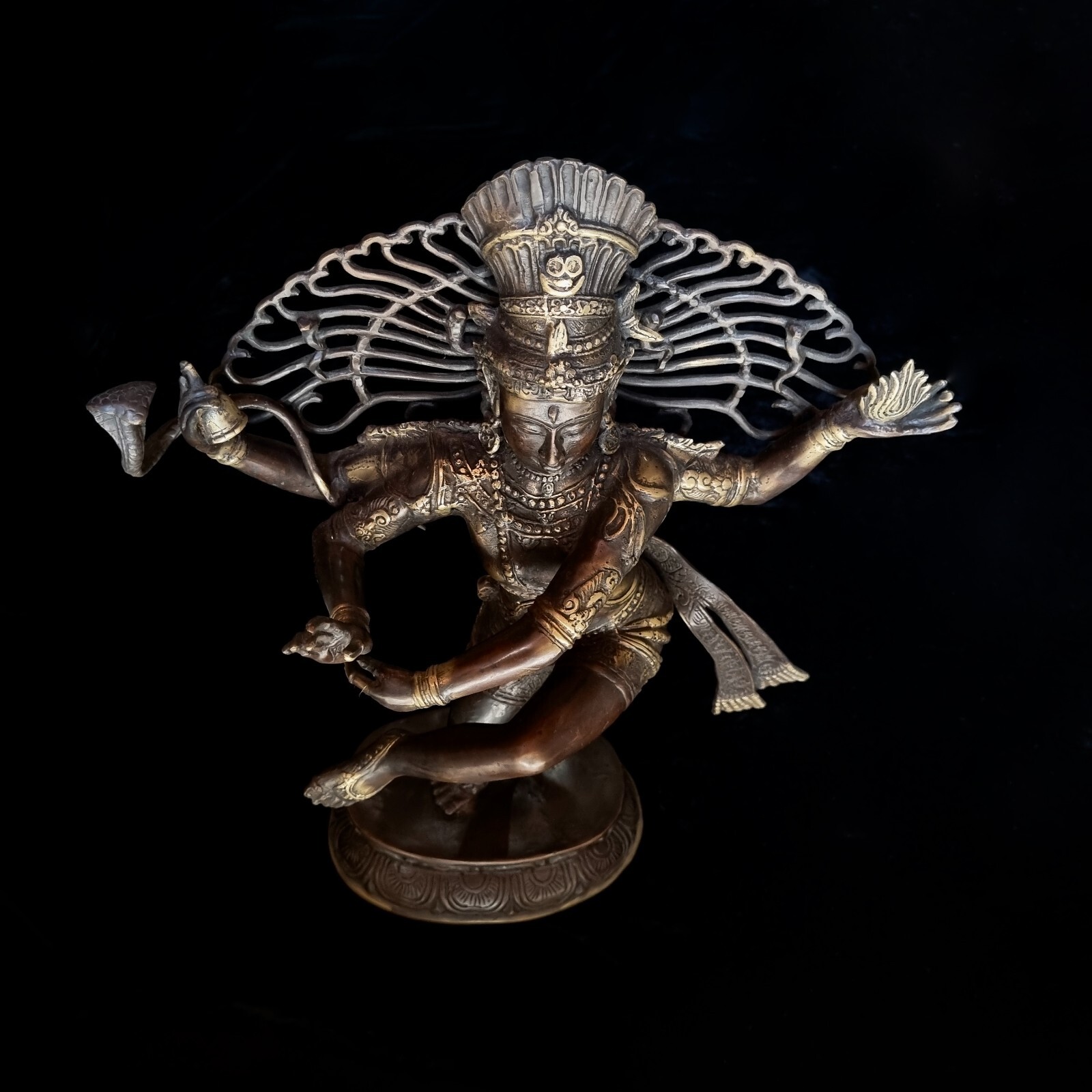 18" Shiva Nataraja Bronze Statue Hindu God Dancing Sculpture Altar Decor Art