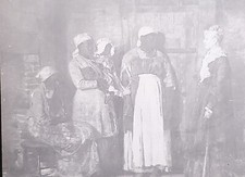 Visit of the Mistress, Winslow Homer, Magic Lantern Glass Slide