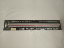 Arteza Architect Scale Ruler, Imperial, 12-Inch Color-Coded 12 inch