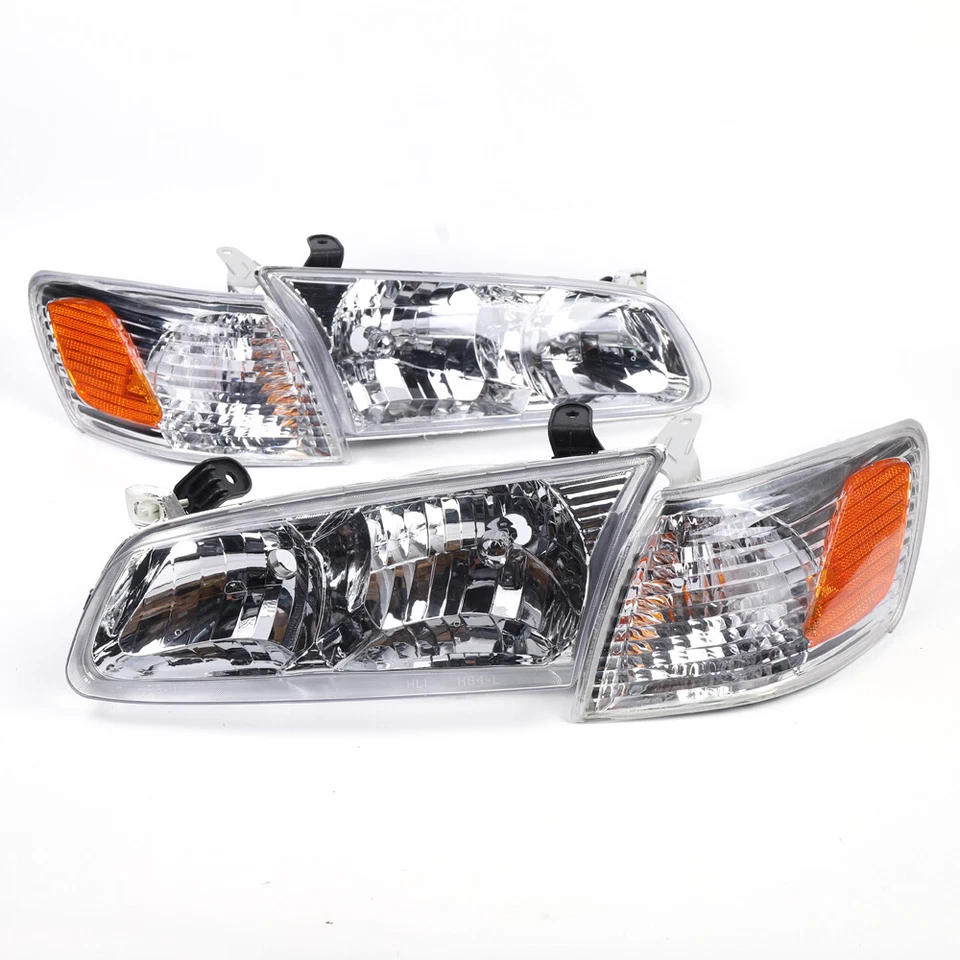 For 2000-2001 Toyota Camry Headlights & Corner Lights Left+Right Assembly Set Foto 4 de 4