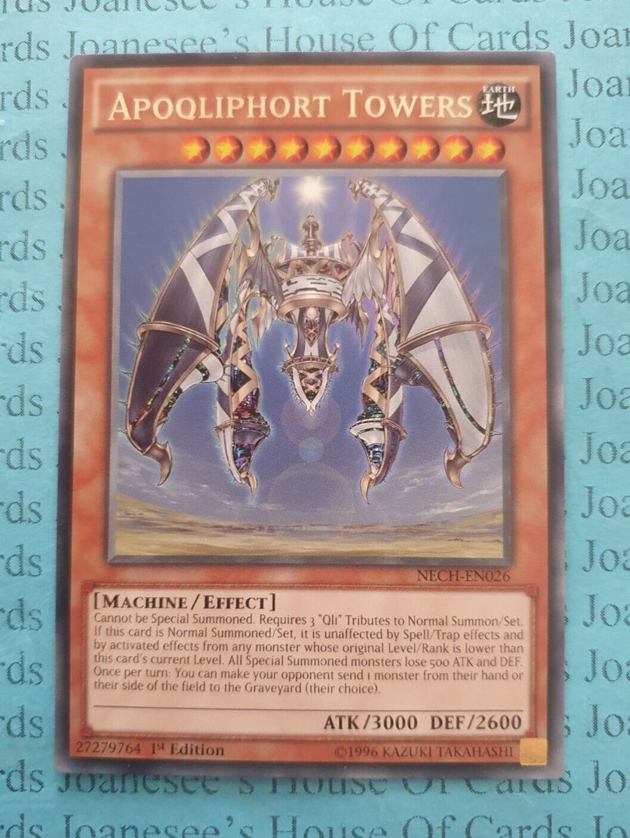 Apoqliphort Towers - NECH-EN026 - Rare - 1st Edition LP Yugioh The New