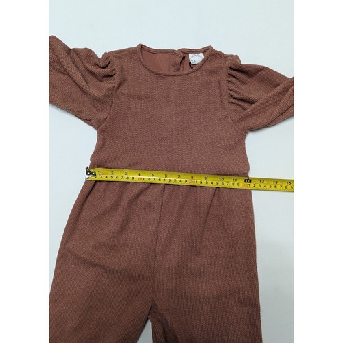 Zara Wide Leg Balloon Sleeve Jumpsuit Girl's Size 6 - Picture 7 of 10