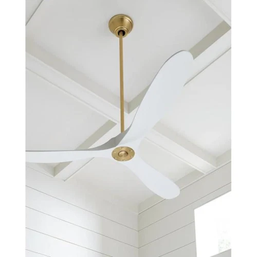 Outdoor 60" Large Paddle Cottage Ceiling Fan + Remote Airplane Propeller Patio - Picture 2 of 3