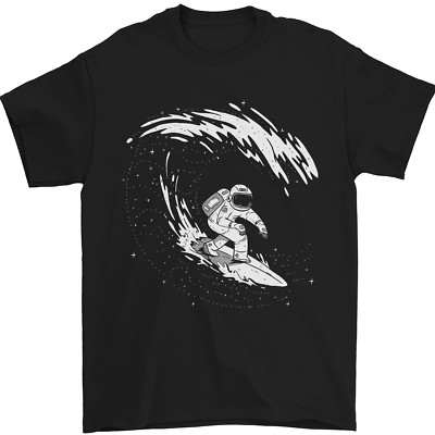 Surfen Astronaut Surfer Surf Herren Maglietta 100% Baumwolle