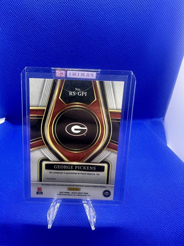 2022 Select Draft Picks George Pickens RC Rookie Auto Red Prizm #RS-GPI