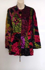 Bazar De Christian Lacroix Vintage French Designer Velour Jacket F42 - 12 Uk