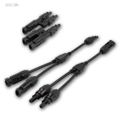 2er Pack PV Solar Y-Stecker/Adapter-Kabel, Verteiler/Splitter für Soarpanels