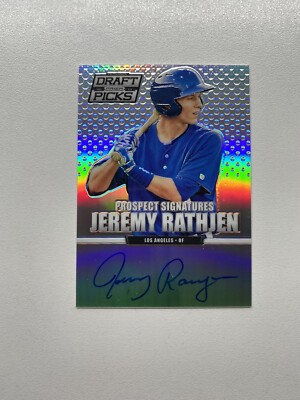 Jeremy Rathjen 2013 Panini Prizm Perennial Draft Picks Auto Los Angeles ...
