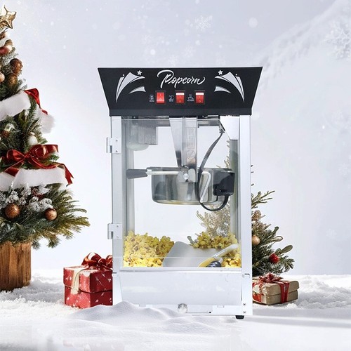 Commercial Popcorn Maker Machine 12-Ounce Kettle with Warming Deck for Parties - Picture 29 of 36