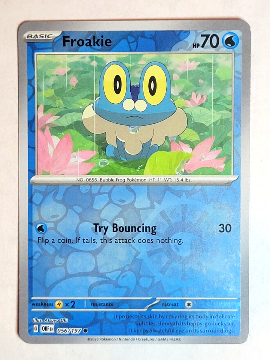2023 Pokemon Scarlet and Violet Obsidian Flames #56 Froakie