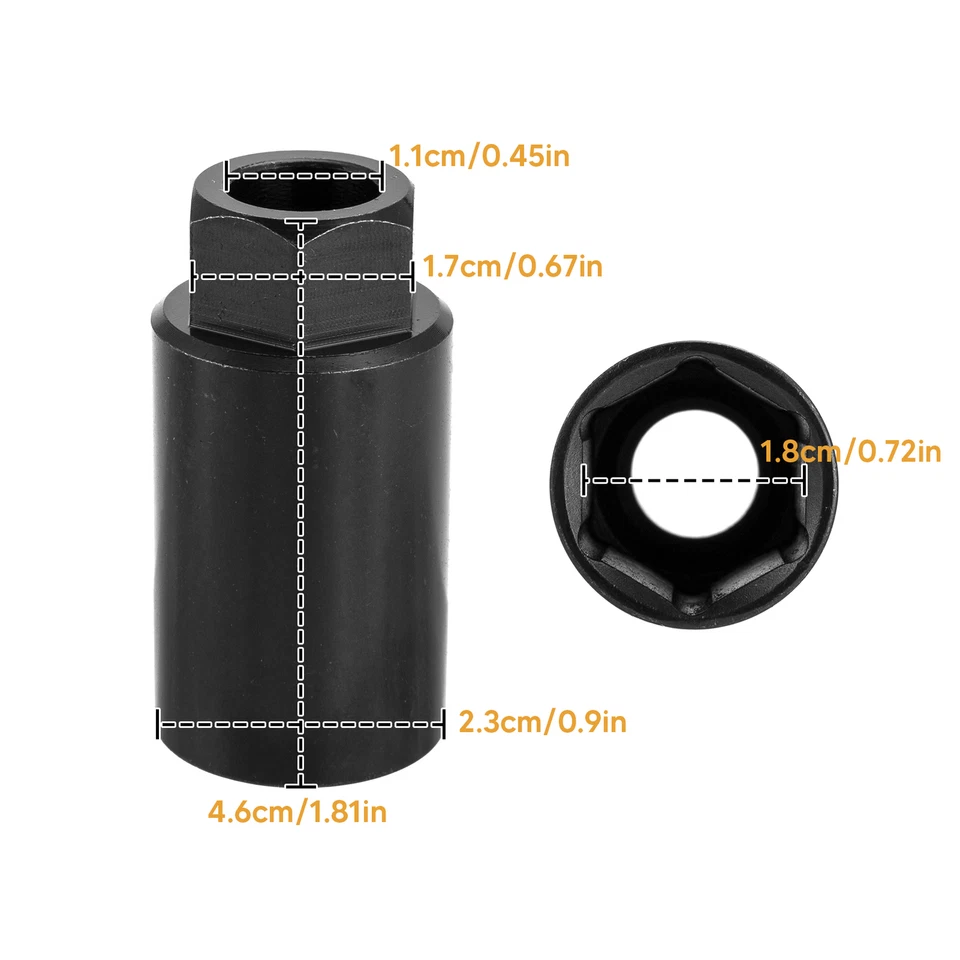 Herramienta de tuerca ajustadora de embrague para llave Harley Davidson Softail Dyna Big Twin 11/16" Foto 2 de 4