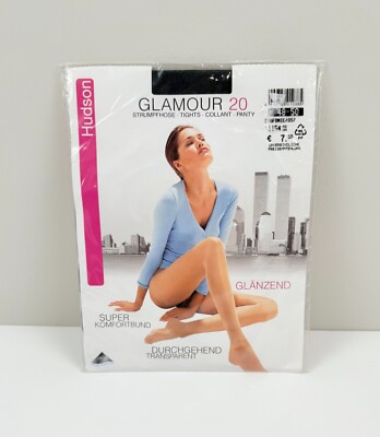 Hudson Glamour 20 Strumpfhose Tights Wide Border - Sinfonie - Size 48-50 XL