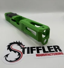 Viper For Glock 19 custom Slide gen 1-3 NEW cerakote upper stripped Green Mamba