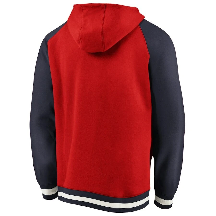 Washington Wizards Fanatics Full Zip Pullover Hoodie Red White Blue Sweatshirt - Image 3 of 4