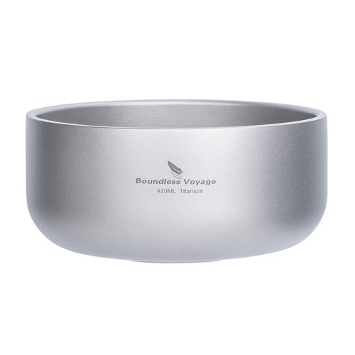 Double Walled Bowl Camping Outdoor Ultralight Travel Bowl Kid Titanium Tableware - Picture 16 of 23