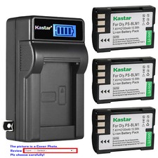 Kastar Battery LCD Wall USB Charger for Olympus BLM-1 BLM1 Olympus C-7070 Camera